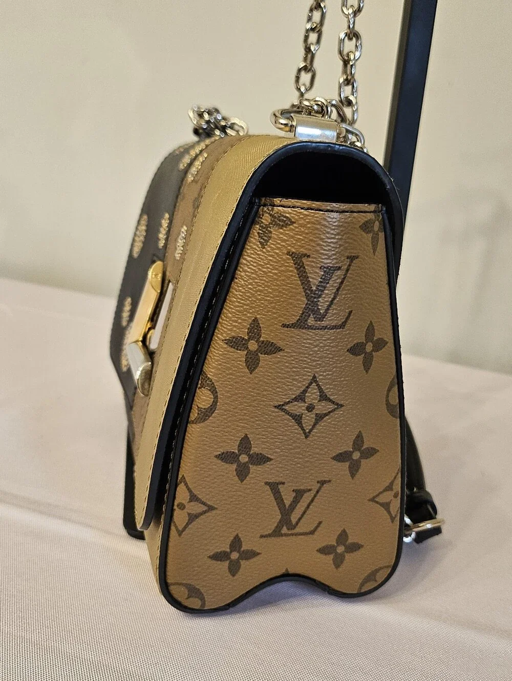 Louis Vuitton Limited Edition Monogram Studded Twist MM Bag